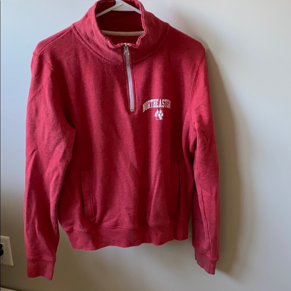 Northeastern University 1/4 zip sweatshirt